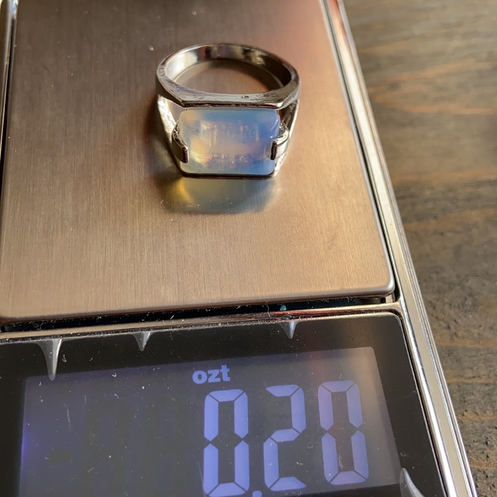 Silver Opalite Boho Ring - image 8